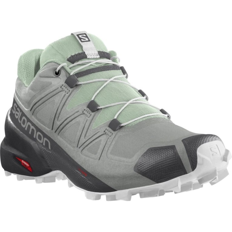 Grey / Mint Salomon Speedcross 5 Women's Trail Running Shoes | PH 08194K